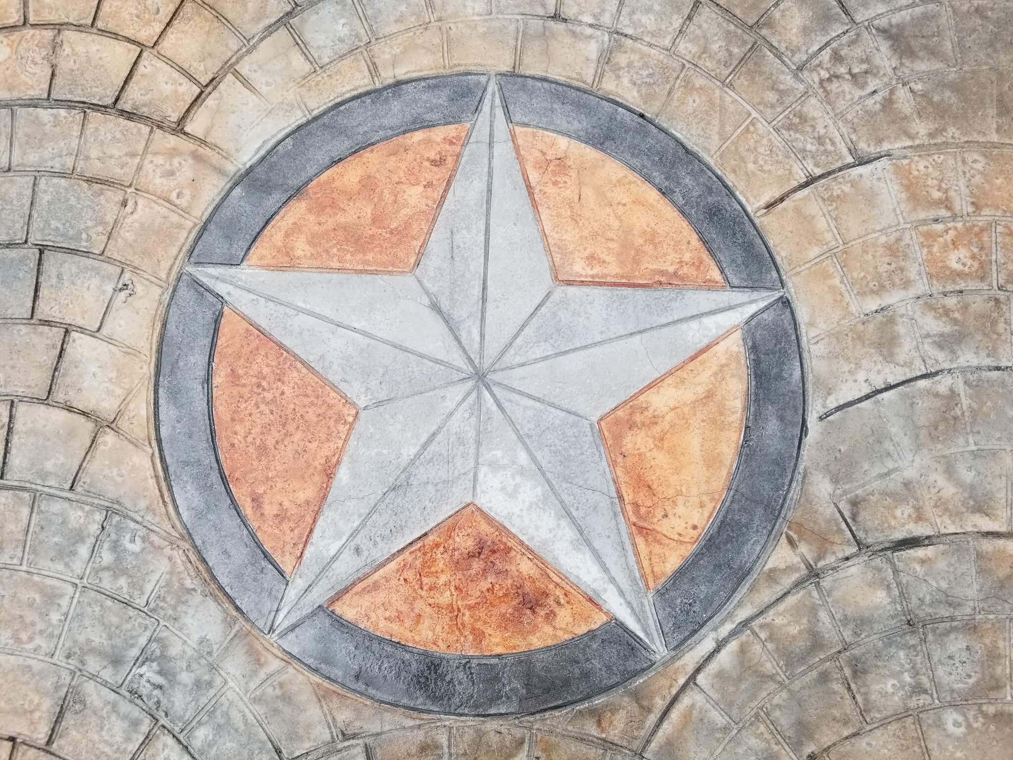 Decorative Concrete Stamp Five Point Star